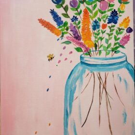 #366 Mason Jar and Flowers $0.00